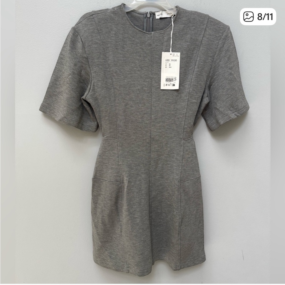 BRAND NEW H&M Studio Gray Hourglass T-Shirt Dress in XS - Picture 8 of 11